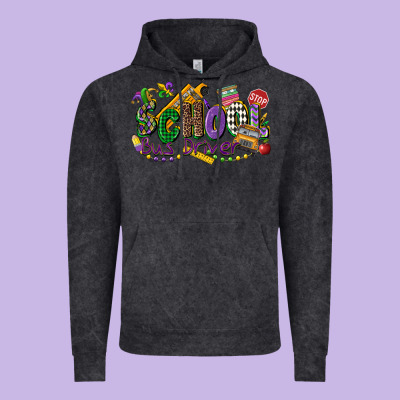 School Bus Driver Mardi Gras Vintage Hoodie Designed By Cowgirlartshop