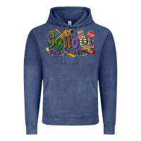 Vintage Denim school bus driver mardi gras Vintage Hoodie - CowGirlArtShop