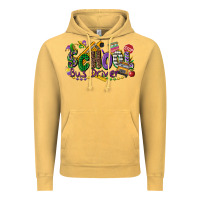 Vintage Mustard school bus driver mardi gras Vintage Hoodie - CowGirlArtShop