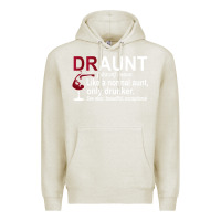 Oatmeal Heather Funny Drunk Aunt Definition DRAUNT Gift For Auntie Premium Hoodie - minhPixels