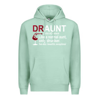 Seafoam Funny Drunk Aunt Definition DRAUNT Gift For Auntie Premium Hoodie - minhPixels