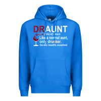 True Royal Funny Drunk Aunt Definition DRAUNT Gift For Auntie Premium Hoodie - minhPixels