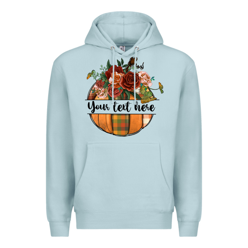 Preview Customize Floral Pumpkin Premium Hoodie by BundleAndBundleShop | Teevron