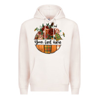 Pale Pink preview customize floral pumpkin Premium Hoodie - BundleAndBundleShop