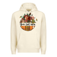 Sandshell preview customize floral pumpkin Premium Hoodie - BundleAndBundleShop