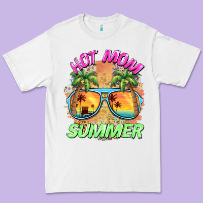 Hot Mom Summer Premium Tee Designed By Barkaloodesign