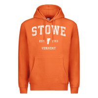 Carrot Stowe Vermont Vt Vintage Athletic Sports Premium Hoodie - minhPixels