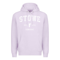 Lilac Stowe Vermont Vt Vintage Athletic Sports Premium Hoodie - minhPixels