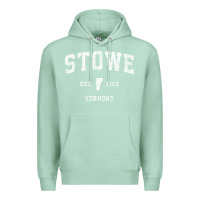 Seafoam Stowe Vermont Vt Vintage Athletic Sports Premium Hoodie - minhPixels
