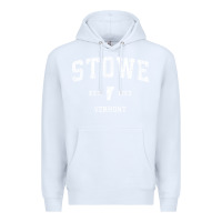 White Stowe Vermont Vt Vintage Athletic Sports Premium Hoodie - minhPixels