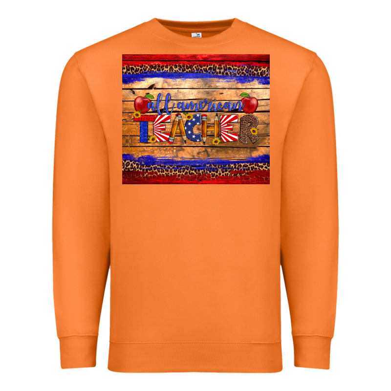 All American Teacher Tumbler Premium Sweatshirt by Artiststas | Teevron