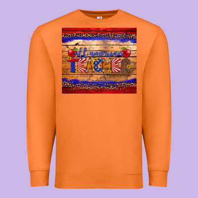 All American Teacher Tumbler Premium Sweatshirt Designed By Artiststas