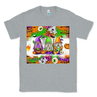 Heather Grey Halloween Gnomes Classic Tee - texasbilliewilder