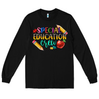 Black special education crew Long Sleeve Tee - CowGirlArtShop