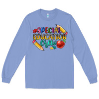 Colony Blue special education crew Long Sleeve Tee - CowGirlArtShop