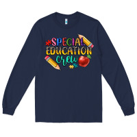 Navy special education crew Long Sleeve Tee - CowGirlArtShop