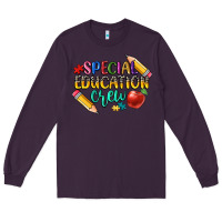 Plum special education crew Long Sleeve Tee - CowGirlArtShop