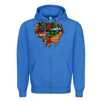True Royal festive western christmas heart Zipper Hoodie - CowhideDigitalArt