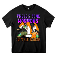 Black there's some horrors in this house Heavy Core Tee - LillyAllenDesigns