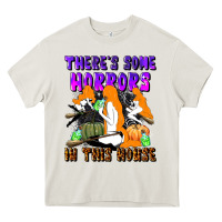 Cream there's some horrors in this house Heavy Core Tee - LillyAllenDesigns