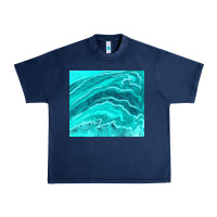 Navy turquoise agate Urban Heavy Tee - TumblerDesignByShophia