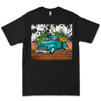 Black western farm truck cactus and sunflowers Premium Tee - Jasminsmagicworld