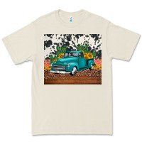 Bone western farm truck cactus and sunflowers Premium Tee - Jasminsmagicworld