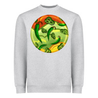 Heather Grey hispanic heritage month round earrings 1 Heavyweight Sweatshirt - BundleAndBundleShop