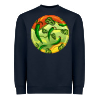 Navy hispanic heritage month round earrings 1 Heavyweight Sweatshirt - BundleAndBundleShop