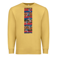 Antique Gold usa flag and cross penwraps Premium Sweatshirt - Artiststas