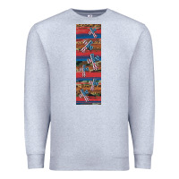 Heather Grey usa flag and cross penwraps Premium Sweatshirt - Artiststas