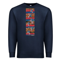 Navy usa flag and cross penwraps Premium Sweatshirt - Artiststas