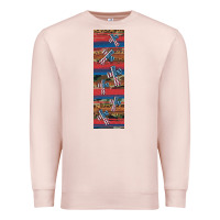 Pale Pink usa flag and cross penwraps Premium Sweatshirt - Artiststas