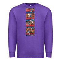 Purple usa flag and cross penwraps Premium Sweatshirt - Artiststas
