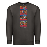 Smoke usa flag and cross penwraps Premium Sweatshirt - Artiststas