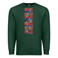 Sports Green usa flag and cross penwraps Premium Sweatshirt - Artiststas