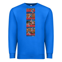 True Royal usa flag and cross penwraps Premium Sweatshirt - Artiststas