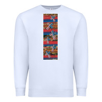 White usa flag and cross penwraps Premium Sweatshirt - Artiststas