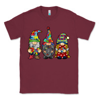 Burgundy autism gnomies Classic Tee - RacoonDesign