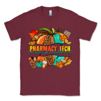Burgundy pharmacy tech pumpkin Classic Tee - NancyCooperArtShop