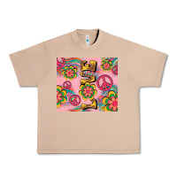 Burro peace love hippie daisy Urban Heavy Tee - TumblerDesignByShophia