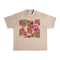 French Oak peace love hippie daisy Urban Heavy Tee - TumblerDesignByShophia