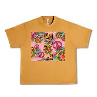 Peanut Butter peace love hippie daisy Urban Heavy Tee - TumblerDesignByShophia