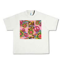 Pistachio peace love hippie daisy Urban Heavy Tee - TumblerDesignByShophia