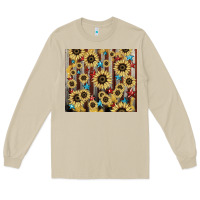 Mushroom America flag sunflower star tumbler Long Sleeve Tee - HowdyJamesFarm