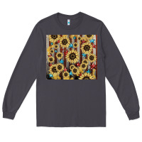 Smoke America flag sunflower star tumbler Long Sleeve Tee - HowdyJamesFarm