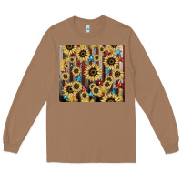 Toasted Coconut America flag sunflower star tumbler Long Sleeve Tee - HowdyJamesFarm