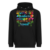 Black sunrise sunburn sunset repeat Heavyweight Hoodie - Artiststas