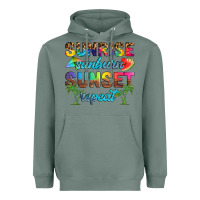 Sage sunrise sunburn sunset repeat Heavyweight Hoodie - Artiststas