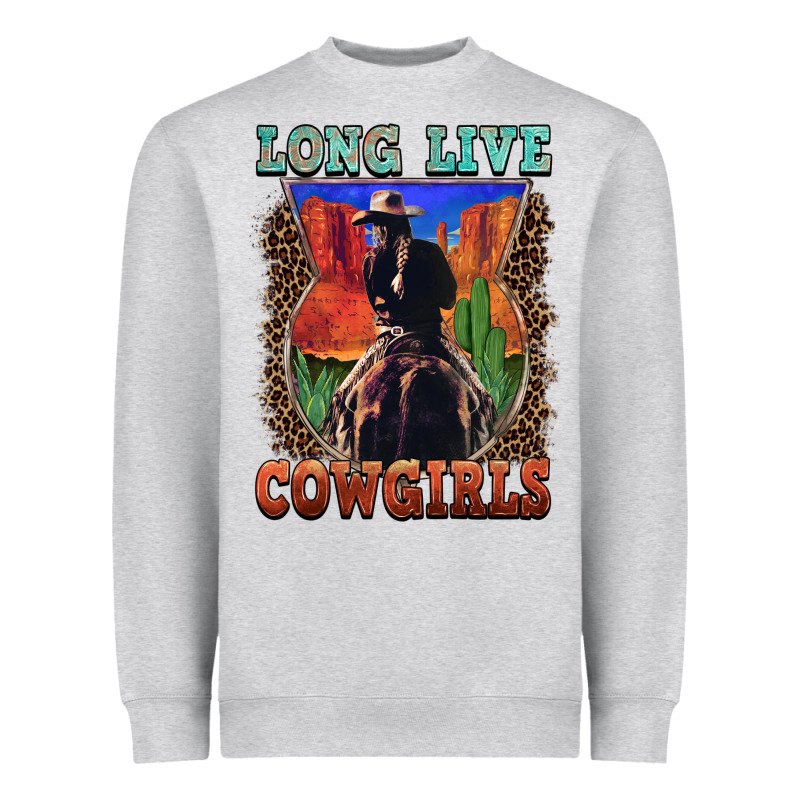 Long Live Cowgirls Heavyweight Sweatshirt by FaDigitalArtStudio | Teevron